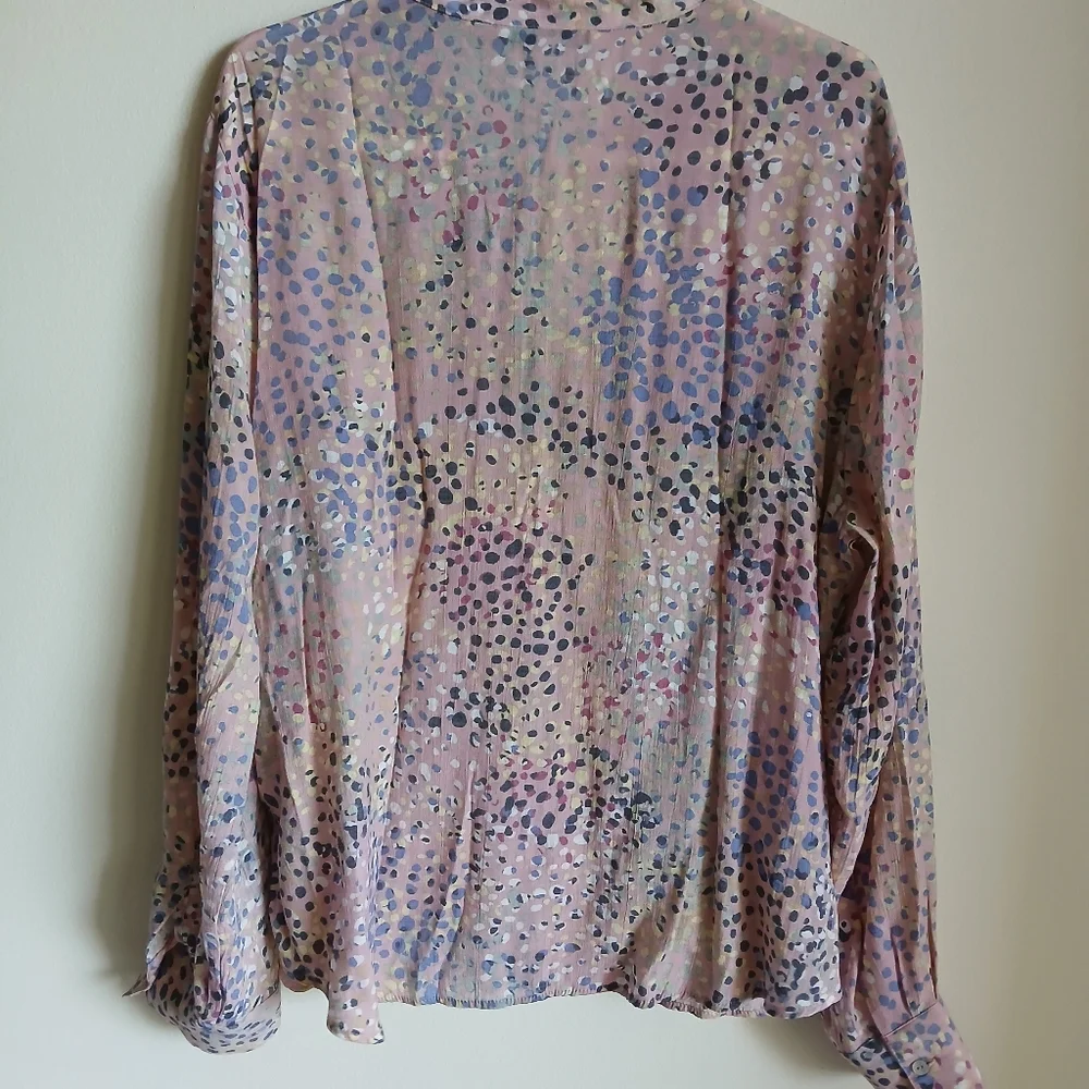 Zac & Rachel Multicolor Blouse Top Size XL - Picture 12 of 13